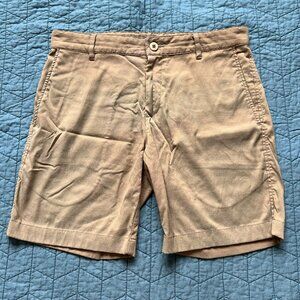 Outlier Men's New Way Shorts 31 khaki, 8" inseam